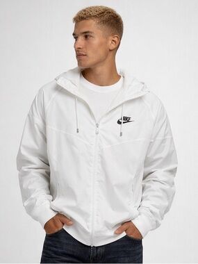 Nike Sportswear Windrunner Hooded Jacket White Size M